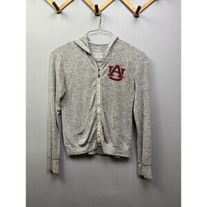 Auburn Tigers Fanatics Sweatshirt Womens Small‎ Gray Full Zip Jacket War Eagle